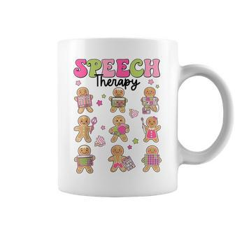 Speech Therapy Gingerbread Cookies Slp Christmas Coffee Mug - Thegiftio UK