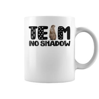 Team Cute Groundhog No Shadow Vintage Groundhog Day Coffee Mug - Monsterry CA