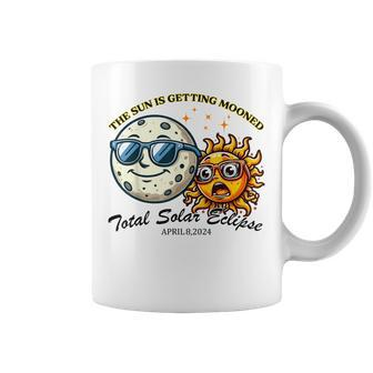 Total Solar Eclipse 2024 Chase Sun Is Getting Mooned Coffee Mug | Mazezy
