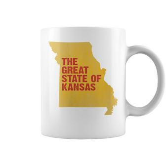 Tweet The Great State Of Kansas T Missouri Map Coffee Mug | Crazezy AU