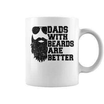 Vintage Dads With Beards Are Better Happy Father's Day Coffee Mug - Thegiftio UK