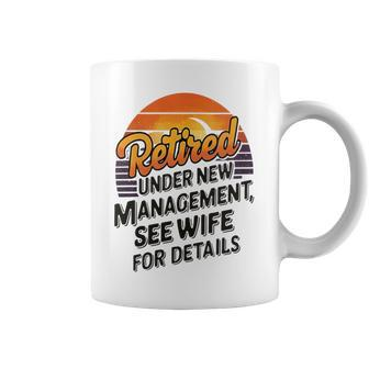 Vintage Retirement Present Quote For Retired Men Coffee Mug - Monsterry CA
