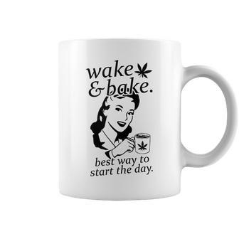 Wake And Bake Marijuana Weed Coffee Mug - Monsterry DE