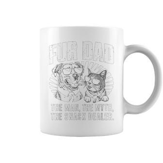 Fur Dad The Man The Myth The Snack Dealer Dog Fathers Day Coffee Mug - Monsterry