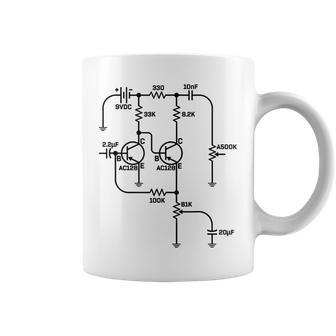 Fuzz Pedal Schematic Diagram Germanium Pnp Circuit Effects Coffee Mug - Monsterry DE