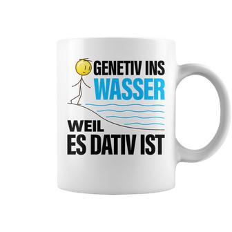 Genitiv ins Wasser Tassen, Lustiges Dativ Sprichwort, Grammatik Tee - Seseable