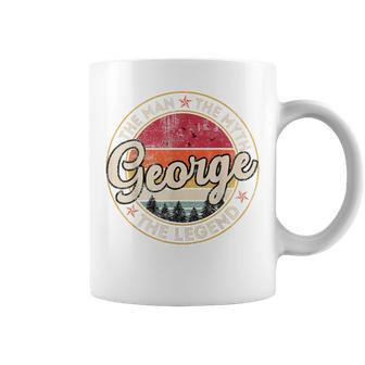 George The Man The Myth The Legend Personalized Name Coffee Mug - Monsterry DE