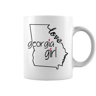 Georgia Girl I Love Georgia Home Peach State Coffee Mug - Monsterry