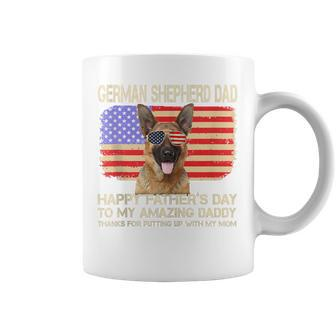 German Shepherd Dad Happy Fathers Day To My Amazing Daddy Coffee Mug - Thegiftio UK