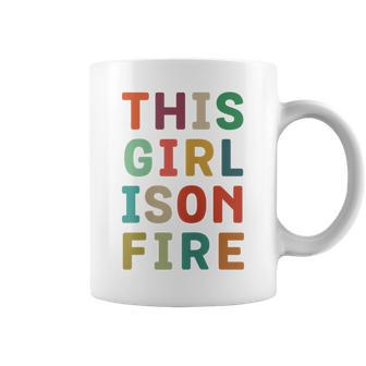 This Girl Is On Fire Strong Female Feminist Coffee Mug - Monsterry AU