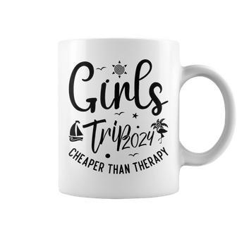 Girls Trip Cheaper Than A Therapy 2024 Girls Trip Matching Coffee Mug | Mazezy