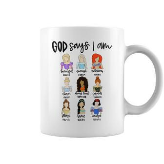 God Says I Am Princess Bible Verse Christ Religious Sayings Coffee Mug - Seseable