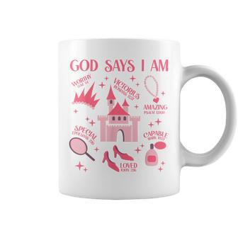 God Says I Am Princess Lover Girl Christian Coffee Mug - Thegiftio UK