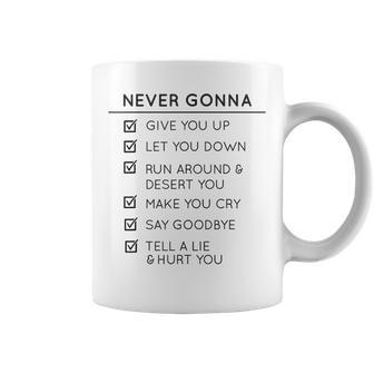 Never Gonna Give You Up And Women's Coffee Mug - Monsterry