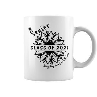 Graduate Senior Class 2021 Graduation Sunflower Lover Coffee Mug - Monsterry DE