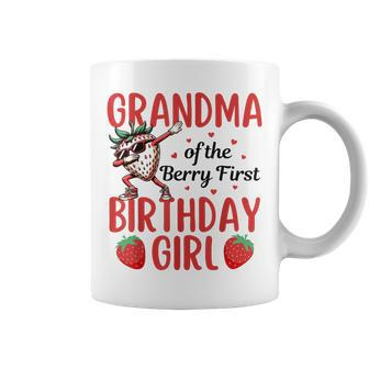 Grandma Of The Berry First Birthday 1St Strawberry Girls Coffee Mug - Seseable