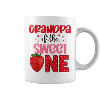 Grandpa Of The Sweet One Strawberry Birthday Family Party Coffee Mug - Thegiftio UK