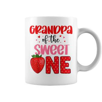 Grandpa Of The Sweet One Strawberry Birthday Family Party Coffee Mug | Mazezy