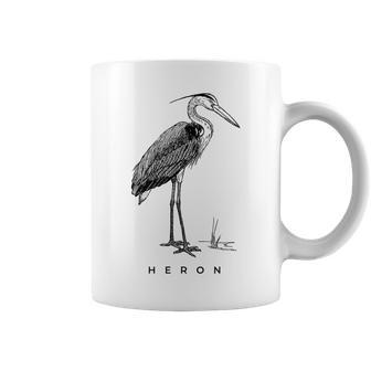 Great Blue Heron Bird Birdwatcher Coffee Mug - Monsterry CA