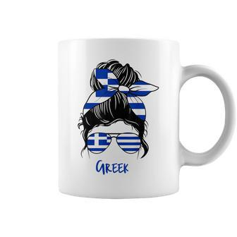Greek Woman Greece Girl Flag Coffee Mug - Thegiftio UK