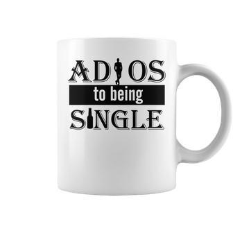 Groom For Bachelor Party Adios To Being Single Coffee Mug | Crazezy