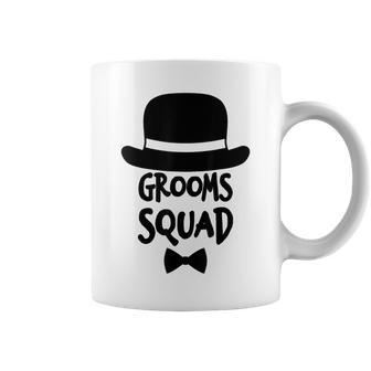 Grooms Squad White For Bachelor Party Coffee Mug - Monsterry