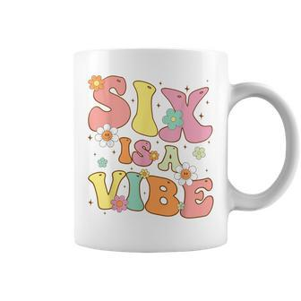 Groovy 6Th Birthday Six Is A Vibe 6 Year Old Girls Boys Kid Coffee Mug - Monsterry AU