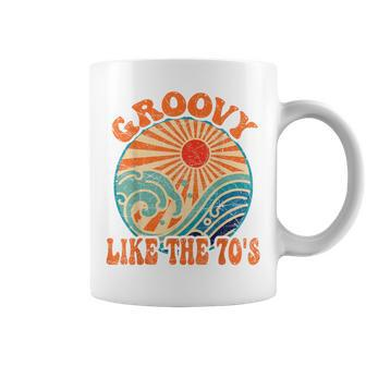 Groovy Like The 70S Aesthetic Nostalgia 1970'S Retro Coffee Mug - Thegiftio UK