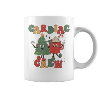 Groovy Cardiac Christmas Crew Christmas Cardiology Echo Tech Coffee Mug - Seseable
