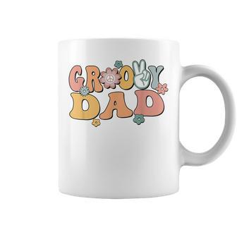 Groovy Dad Retro Father Matching Family 1St Birthday Party Coffee Mug - Seseable