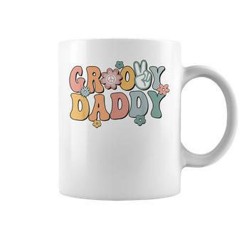 Groovy Daddy Retro Dad Matching Family 1St Birthday Party Coffee Mug | Mazezy