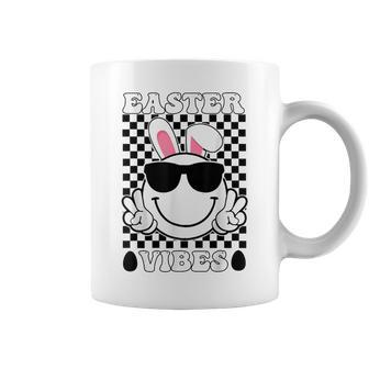 Groovy Easter Vibes For Girl 2024 Easter Day Coffee Mug - Seseable
