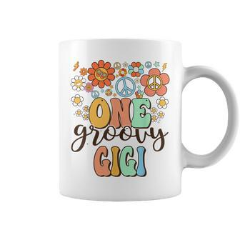 Groovy Gigi Retro Grandma Birthday Matching Family Party Coffee Mug - Monsterry UK