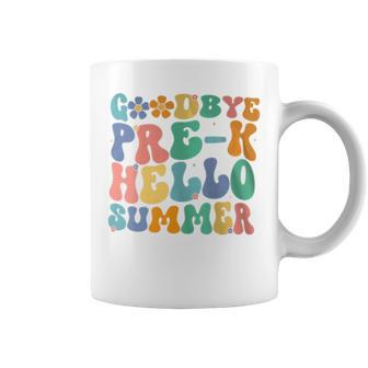 Groovy Goodbye Pre-K Hello Summer Last Day Of School Coffee Mug - Monsterry UK