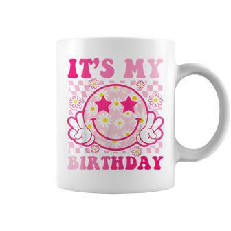 Groovy It's My Birthday Ns Girls Pink Smile Face Coffee Mug - Seseable
