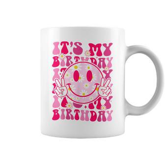 Groovy It's My Birthday Ns Girls Preppy Smile Face Coffee Mug - Monsterry