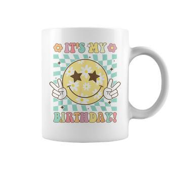 Groovy It's My Birthday Ns Girls Retro Smile Face Coffee Mug - Thegiftio UK