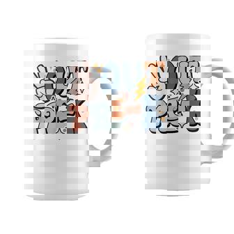 Groovy Last Day Of School Pre-Kindergarten Peace Out Pre-K Coffee Mug | Mazezy