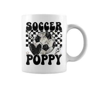 Groovy Soccer Poppy Ball Poppy Pride Coffee Mug - Monsterry UK