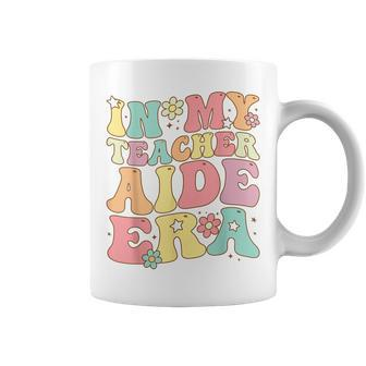 Groovy In My Teacher Aide Era Teacher Aide Retro Coffee Mug - Thegiftio UK