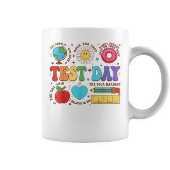 Groovy Testing Day Motivational Quotes Students Teachers Coffee Mug - Seseable