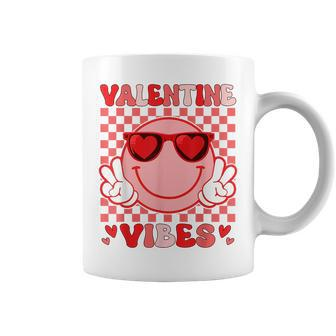 Groovy Valentine Vibes Valentines Day For Girl Womens Coffee Mug | Mazezy