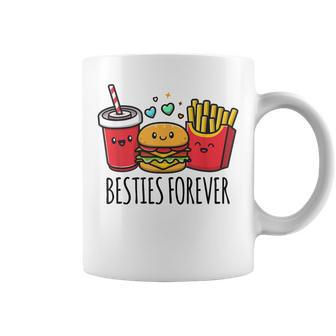 Hamburger French Fries Soda Bff Matching Best Friends Coffee Mug | Mazezy UK