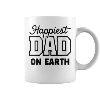 Happiest Dad On Earth Papa Daddy Happy Father's Day Coffee Mug - Seseable