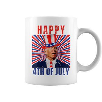 Happy 4Th Of July Confused Joe Biden Fathers Day Coffee Mug - Thegiftio UK