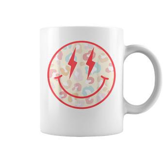 Happy Face Floral Preppy Aesthetic Smile Face Coffee Mug - Monsterry