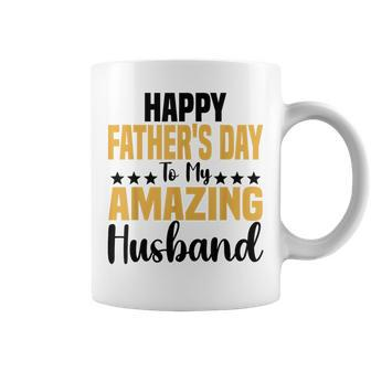 Happy Father's Day To My Amazing Husband Saying Wife Coffee Mug - Thegiftio UK
