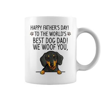 Happy Father's Day To The World's Best Dog Dad We Woof You Coffee Mug - Thegiftio UK