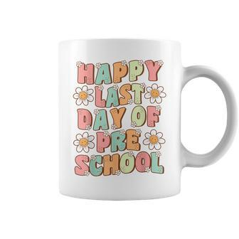 Happy Last Day Of Preschool Cute Groovy Prek Teacher Student Coffee Mug - Monsterry AU
