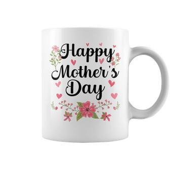 Happy Mother's Day Mommy Cute Floral For Mom Grandma Coffee Mug | Mazezy AU
